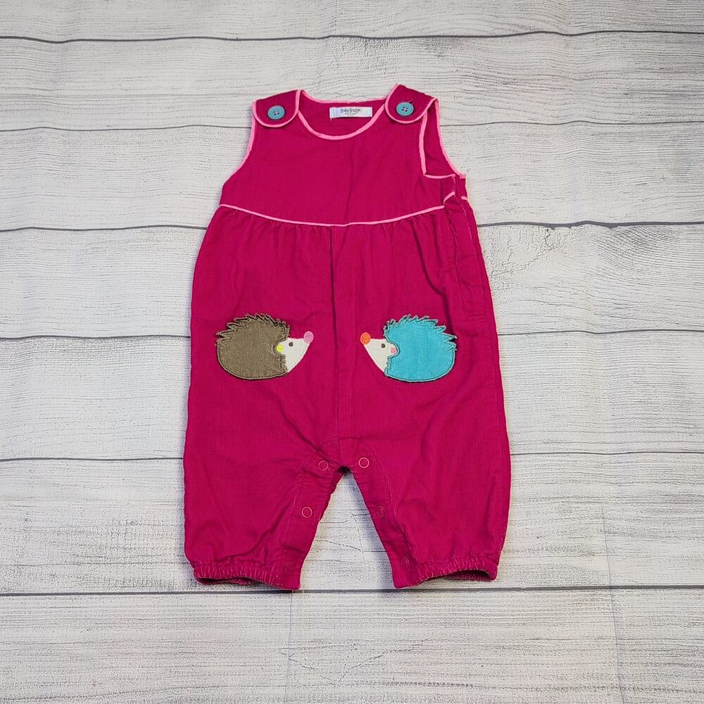 3/6m Baby Boden Hedgehog Corduroy Overalls